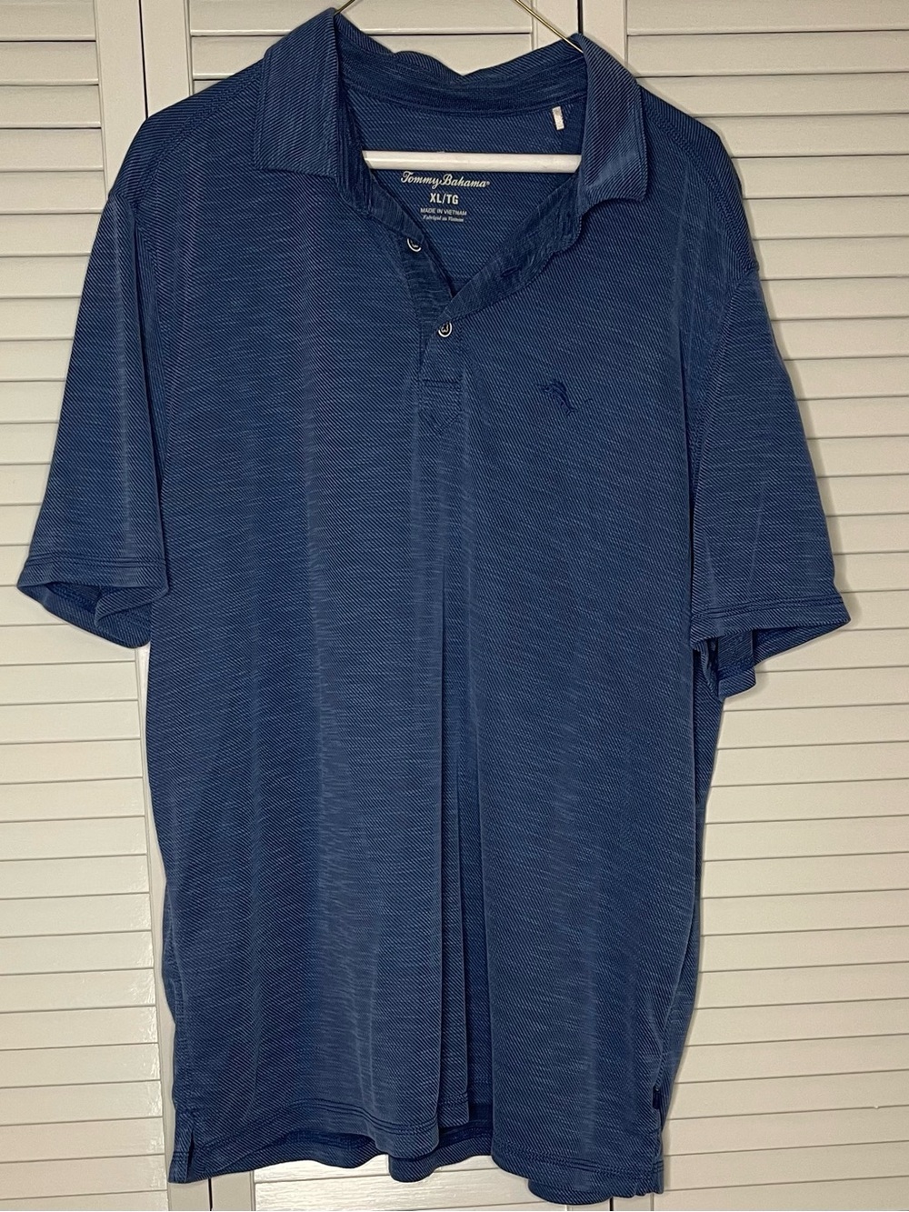 Tommy Bahama Men's Navy Textured Polo